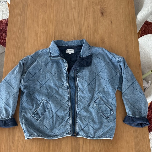 By Together Jackets & Blazers - Vici Large Xander quilted denim jacket